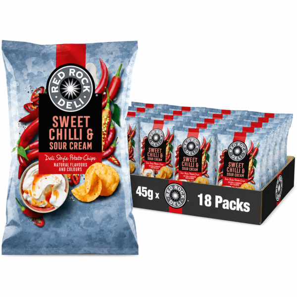 Red Rock Deli Sweet Chilli & Sour Cream Potato Chips 90g